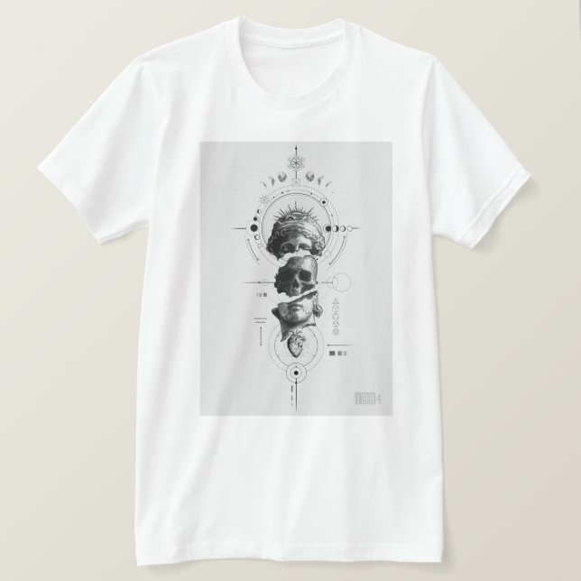 T-shirt d'erreur système - Style d'art futuriste G (Design devant)