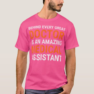 T-shirt Derrière Chaque Grand Médecin Se Trouve Un Médical