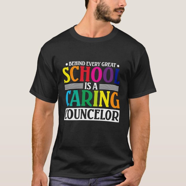 T-shirt Derrière Chaque Grande École, Il Y A Un Conseiller (Devant)