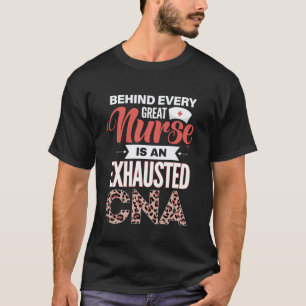 T-shirt Derrière chaque grande infirmière se cache un CNA