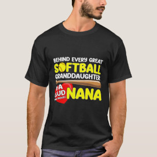 T-shirt Derrière chaque grande petite-fille Softll est une