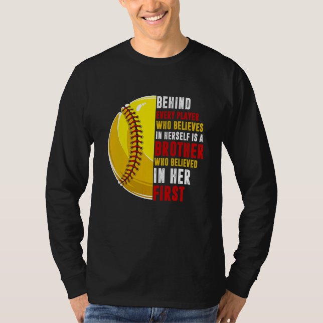 T-shirt Derrière chaque joueuse se cache un frère qui a cr (Devant)