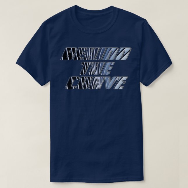 T-shirt derrière la courbe (Design devant)