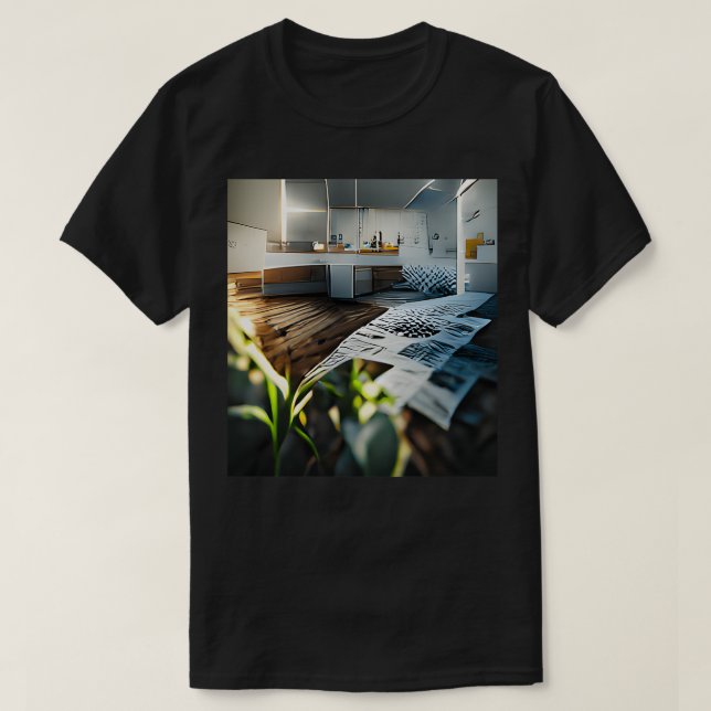 T-shirt Derrière-plan d'un triplex (Design devant)