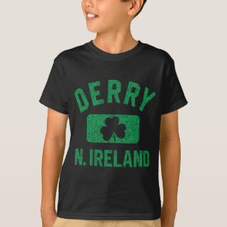 T-shirt Derry N Ireland Gym Style Distressed Green Print