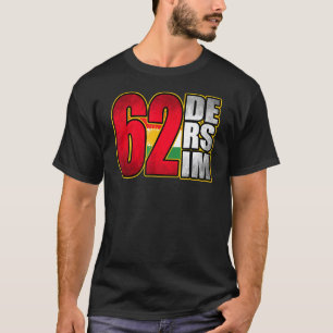 T-shirt Dersim 62 Drapeau Kudish Dersim Tunceli Der Kurdis