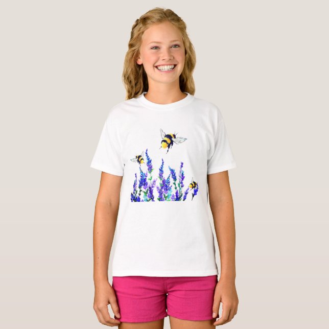 T-shirt des abeilles volantes (Devant entier)