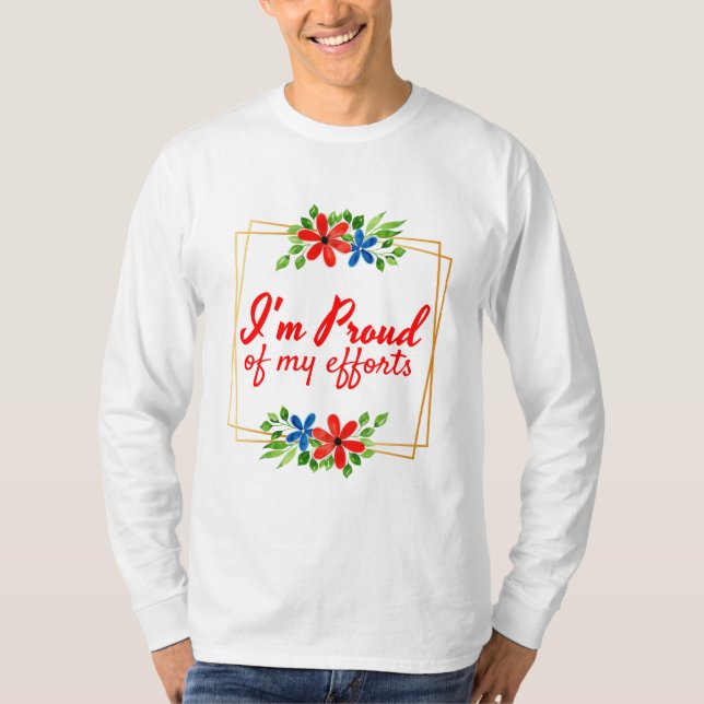 T-shirt des affirmations motivationnelles pour les travail (Devant)