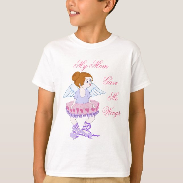 T-shirt des ailes de la maman (Devant)