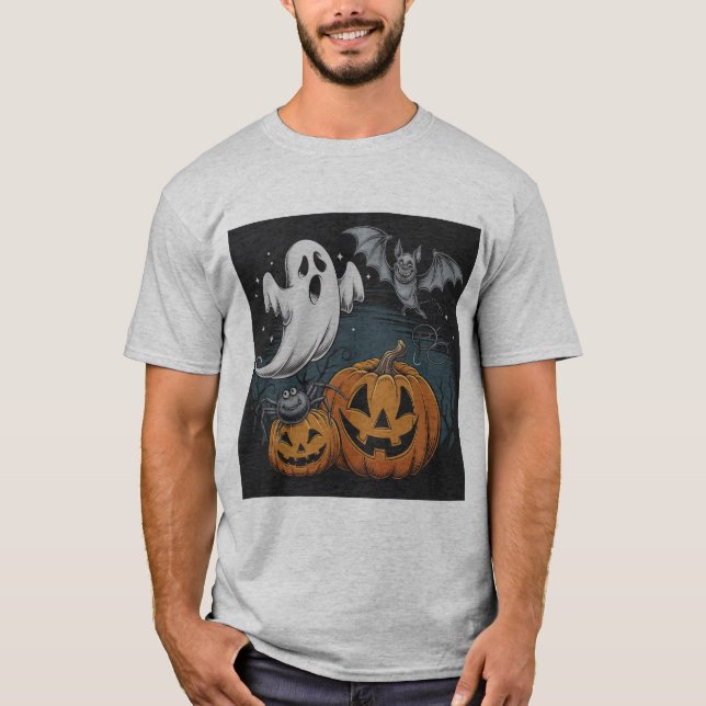 T-shirt des amis de la nuit éffrayante (Devant)