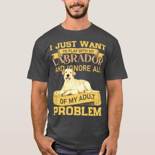 T-shirt Des Amoureux de les chiens Jouent Avec Ma Citation