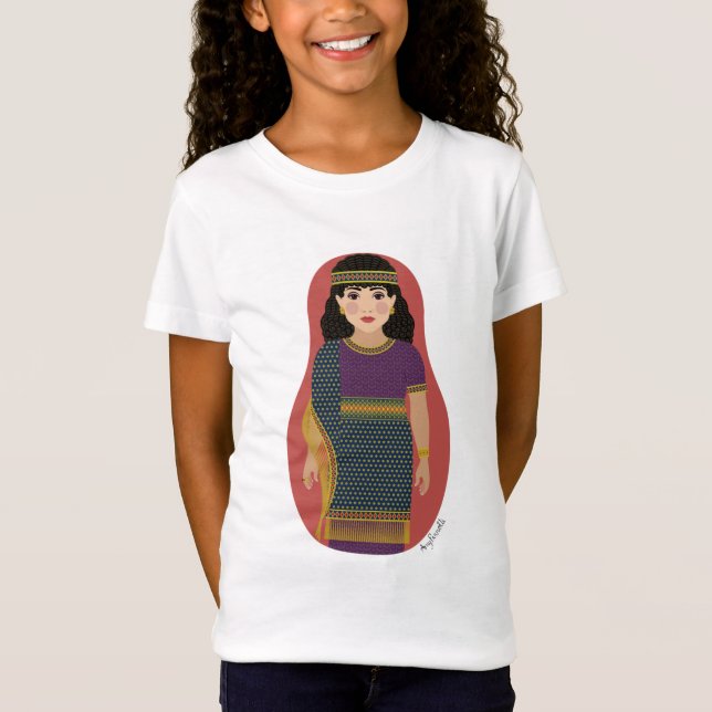 T-shirt des anciennes filles assyriennes (Devant)