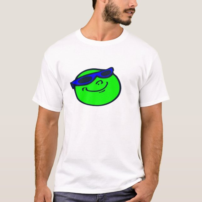 T-shirt Des autres font face au vert avec joie (Devant)