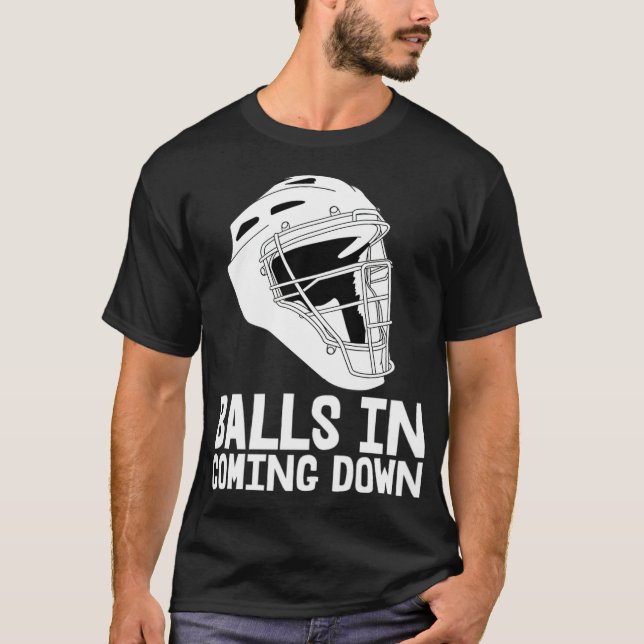 T-shirt Des balles dans l'apparell de baseball de descente (Devant)