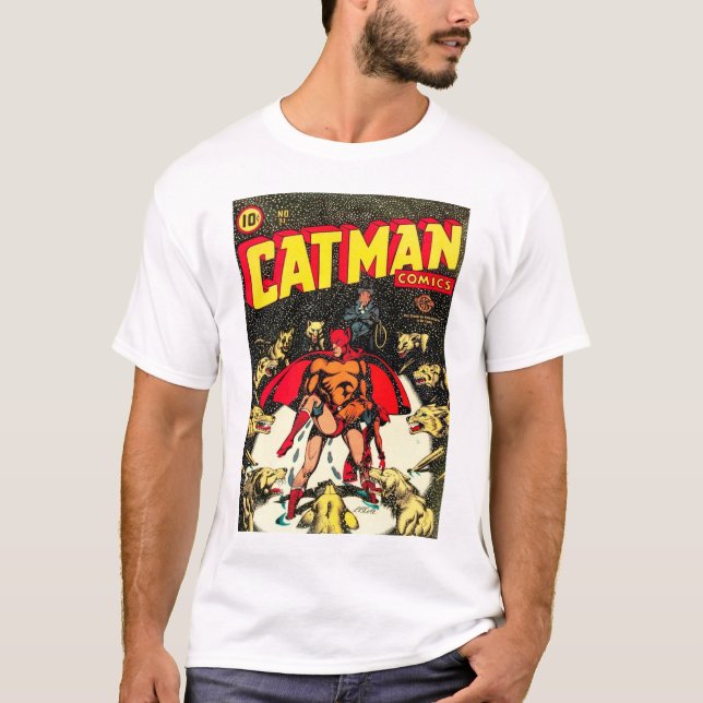 T-shirt des bandes dessinées #31 de Chat-Man (Devant)