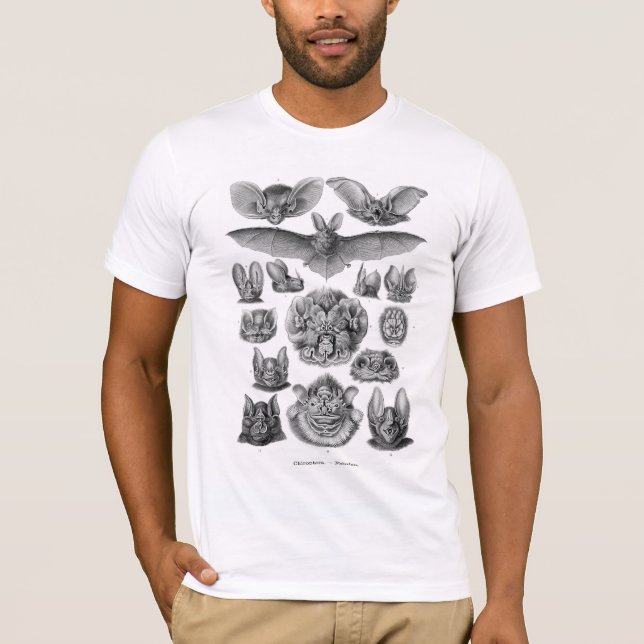 T-shirt des battes de Haeckel (Devant)