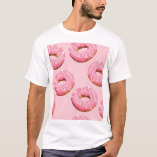 T-shirt Des beignes glacées Arrière - plan sans soudure
