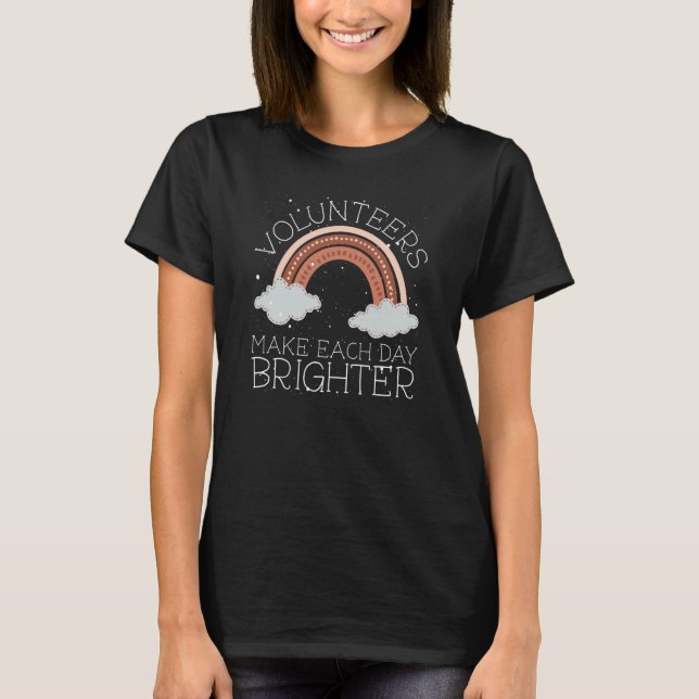 T-shirt Des bénévoles rendent chaque jour plus clair (Devant)