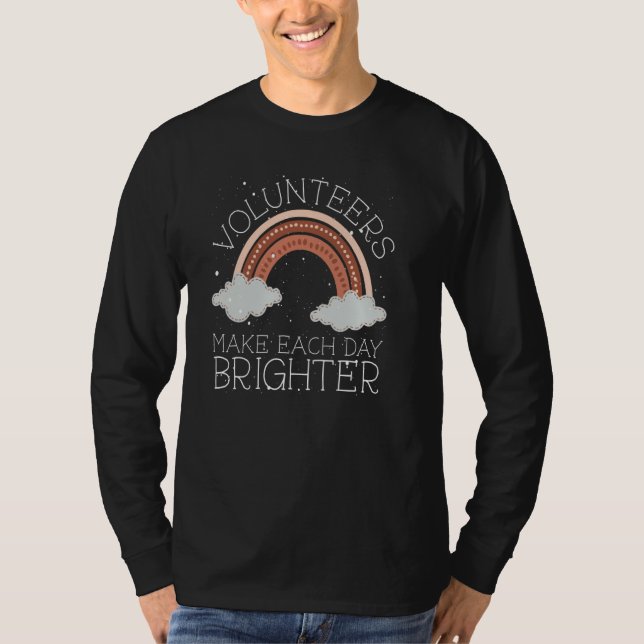 T-shirt Des bénévoles rendent chaque jour plus clair (Devant)