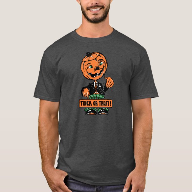 T-shirt des bonbons ou un sort Jack O'Lantern de Halloween (Devant)