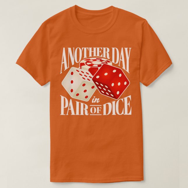 T-shirt Dés Casino Craps Pour Joueur (Design devant)