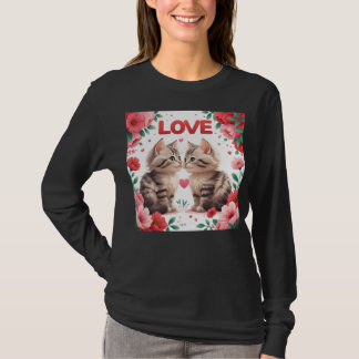 T-shirt Des chatons amoureux un amour doux