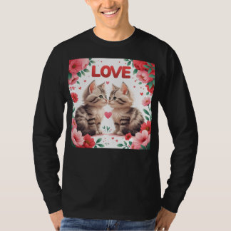 T-shirt Des chatons amoureux un amour doux