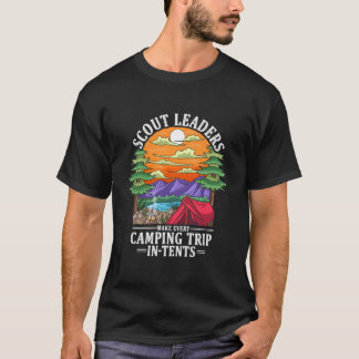 T-shirt Des Chefs De Scouts Font Chaque Voyage De Camping 