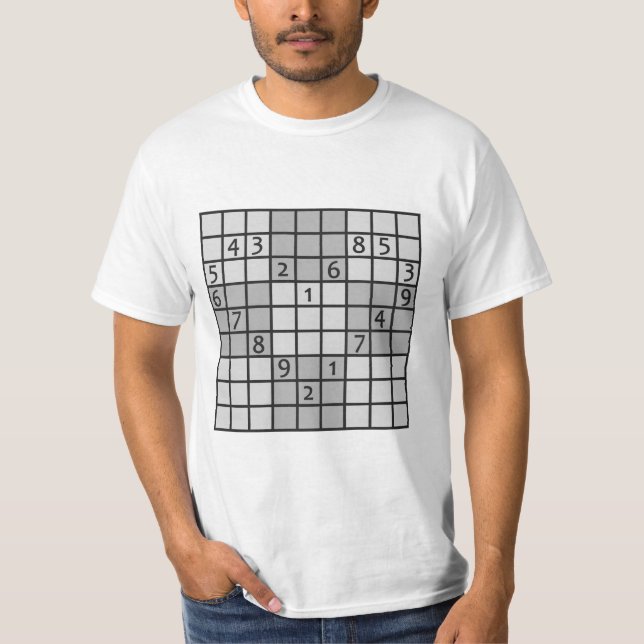 T-shirt Des chemises de SUDOKU - choisissez le style, (Devant)