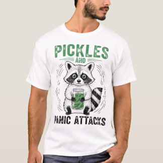 T-shirt Des chicots Et Des Attaques De Panique Le Raccoon 
