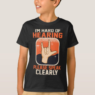 T-shirt Des Citations De Sensibilisation Des Sourds À L'Au
