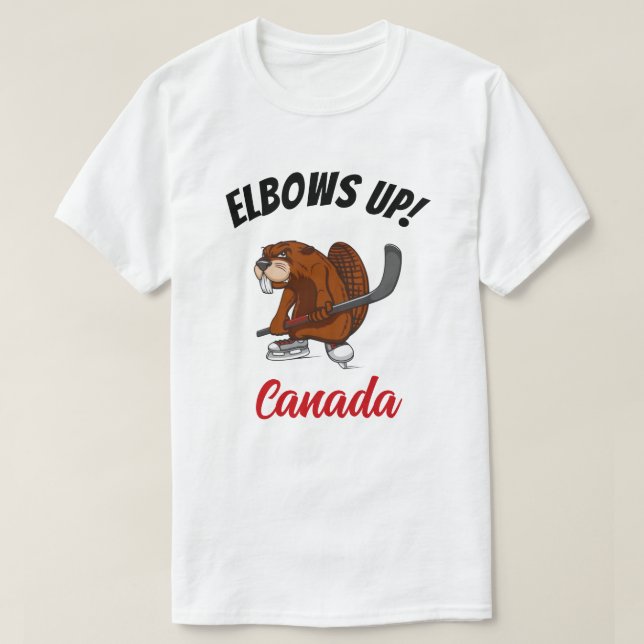 T-shirt Des Coudes ! Castor du Canada (Design devant)