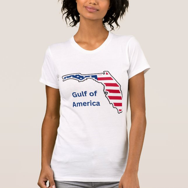 T-shirt des dames du Golfe de l'Amérique (Devant)