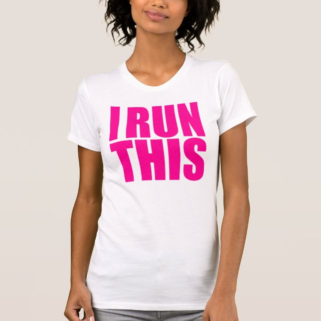 T-SHIRT DES DAMES "JE COURS CE" DÉBARDEUR (Devant)