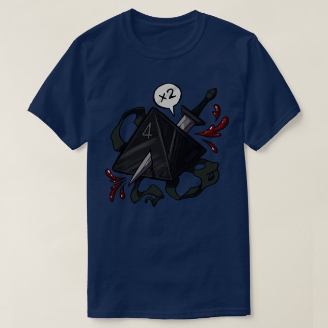 T-shirt Dés DampD non fiables (Design devant)