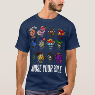 T-shirt Dés de frappe de la classe de caractères DD