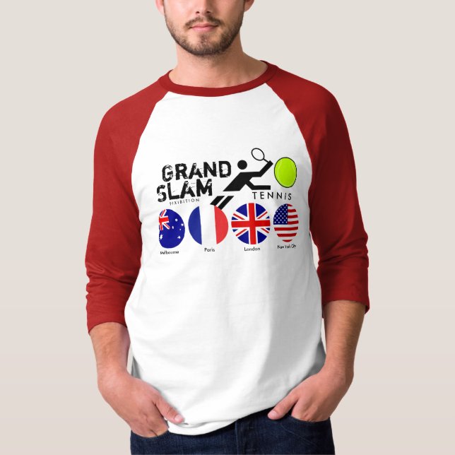 T-shirt des drapeaux 2 du Grand Chelem quatre de (Devant)