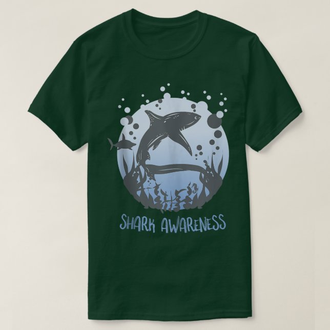 T-shirt Des Écologistes De La Sensibilisation Des Requins  (Design devant)