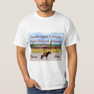T-shirt des élèves du lycée du comté de Pocahontas