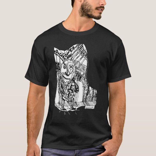 T-shirt Des élèves étranges vont à l'école ruines (Devant)
