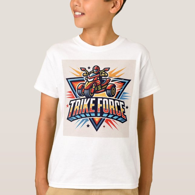 T-shirt des enfants de la force de trike (Devant)