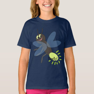 T-shirt des enfants de lucioles en caricature