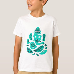 T-shirt des enfants Lord Ganesh Elephant, blanc