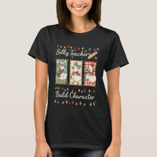 T-shirt Des enseignants idiots construisent un caractère d