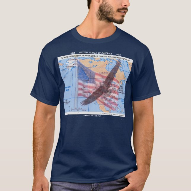 T-SHIRT DES ETATS-UNIS DES HOMMES (Devant)
