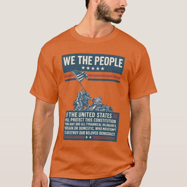 T-SHIRT DES ÉTATS-UNIS PROTÈGERONT CETTE CONSTITUTIO (Devant)