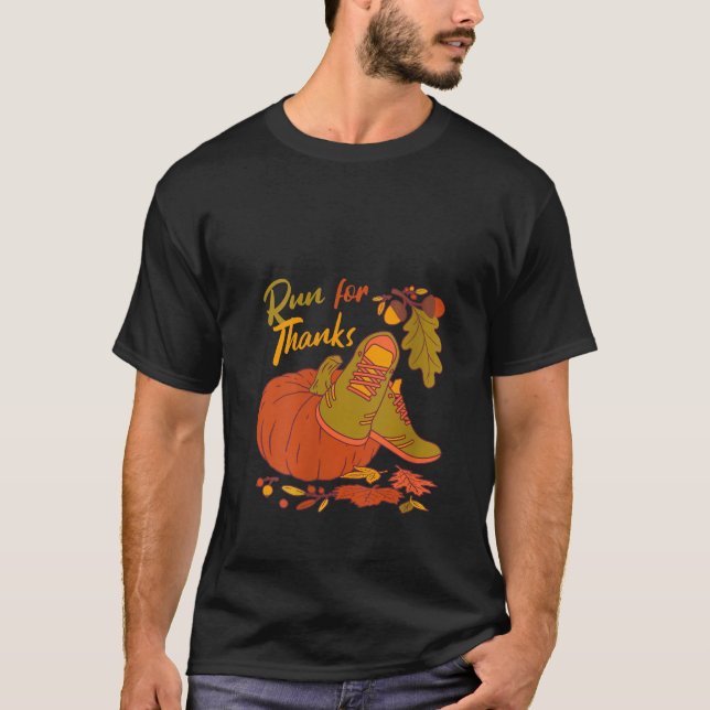 T-shirt Des femmes courent pour Merci Infirmière Thanksgiv (Devant)