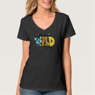 T-shirt Des Femmes Élevant Sauvage Les Choses Tournesol Gr