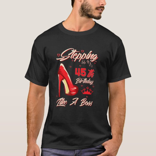 T-shirt Des Femmes Entrant Dans Mon 45E Anniversaire Comme (Devant)