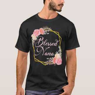 T-shirt Des Femmes Ont Béni Nana Dans Une Guirlande Floral